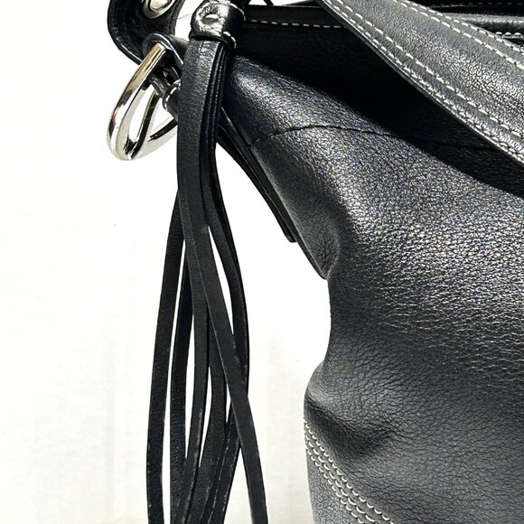 Coach black leather Hobo shoulder bag - Picture 3 of 8